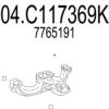 MTS 04.C117369K Exhaust Pipe